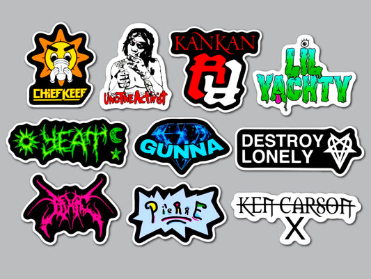 Modern Hip-Hop Sticker Pack (10 Stickers) Set 4