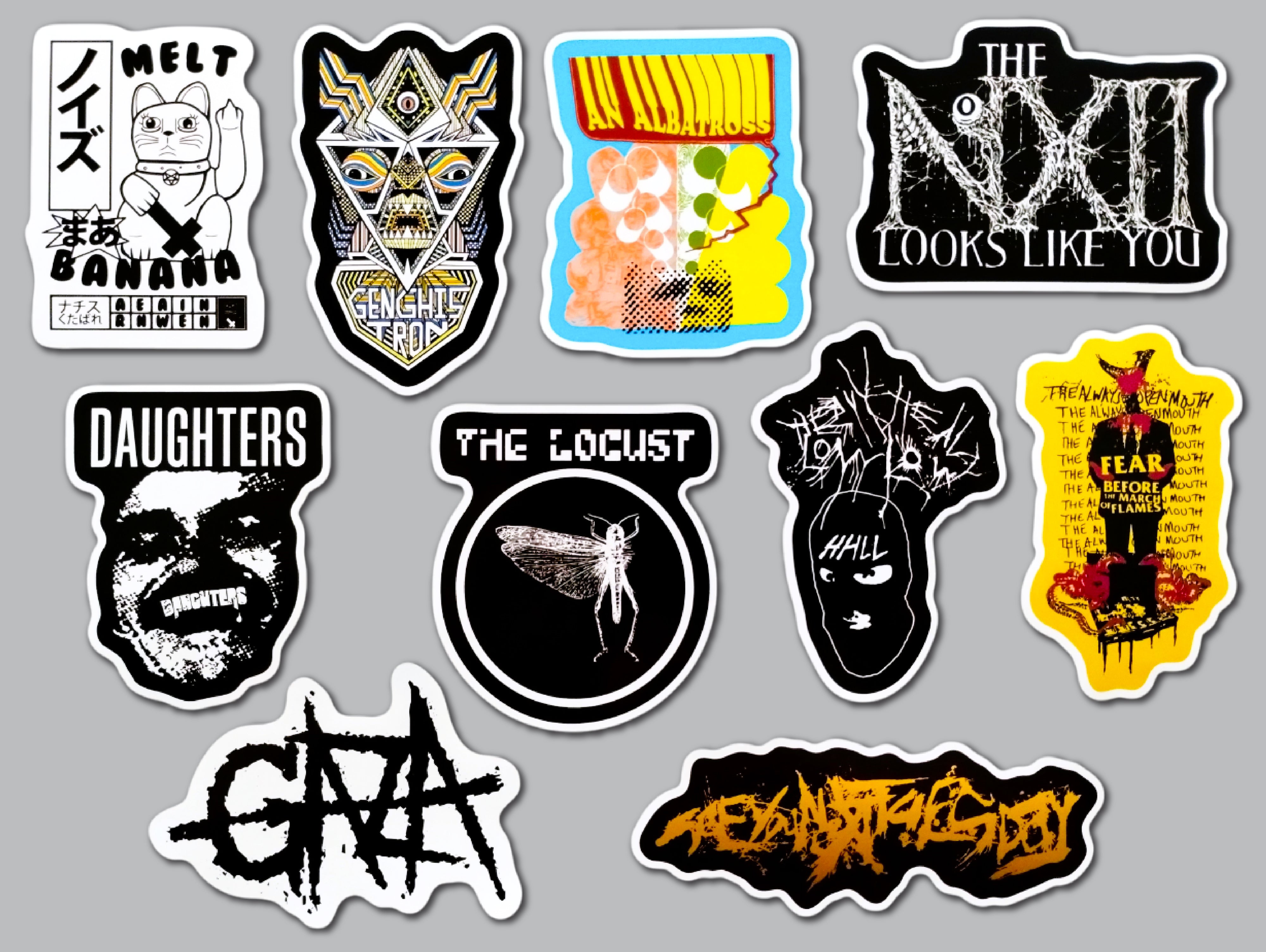 Mathcore / Hardcore / Grindcore Sticker Pack (10 Stickers) SET 1 – Omni ...