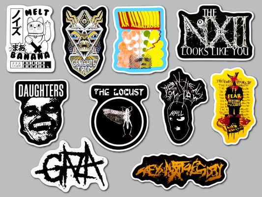 Mathcore / Hardcore / Grindcore Sticker Pack (10 Stickers) SET 1