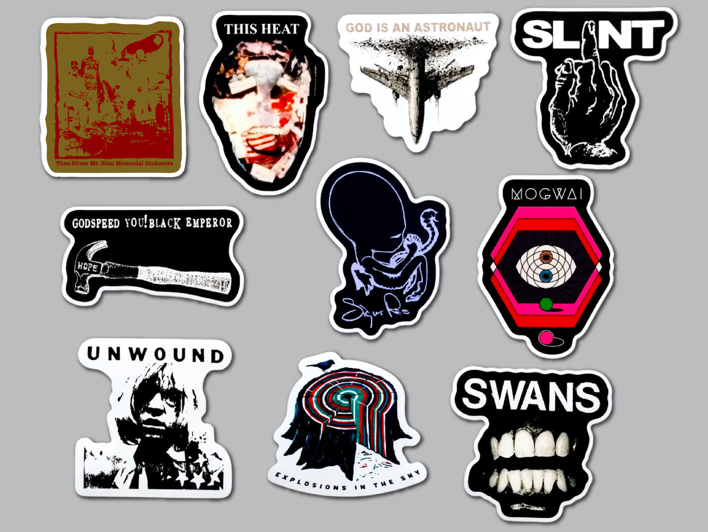 Shoegaze / Drone / Post-Rock / Experimental Sticker Pack 3