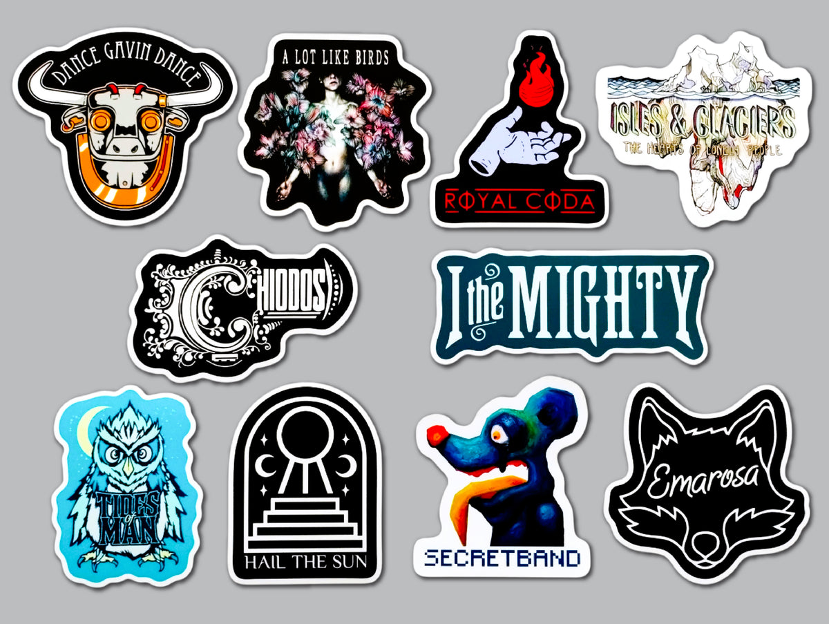 Trackcore Stickers Post Hardcore / Metal Sticker Pack (10 Stickers) SET 1 – Omni-Cult