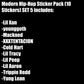 Modern Hip-Hop Sticker Pack (10 Stickers) Set 5
