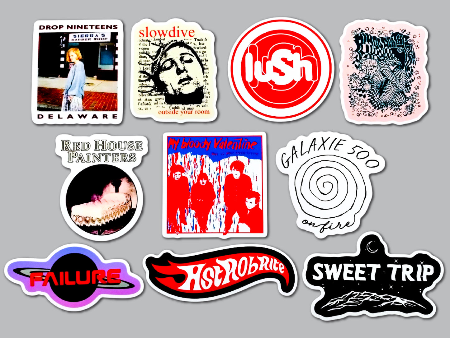 Shoegaze / Drone / Post-Rock / Experimental Sticker Pack 1