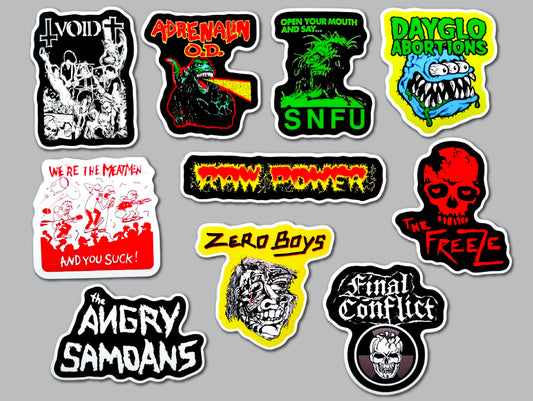Punk Sticker Pack (10 Stickers) Set 12